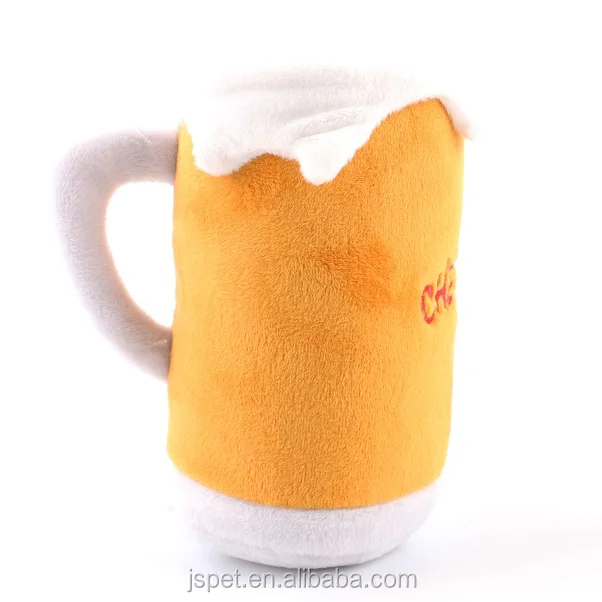 2020 Glass Bottle Plush Beer Cup Squeaky Pet Dog Puppy Chew Toy Buy