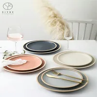 

Amazon Ceramic Gold Rimmed Dinner Wedding Cheap Dinner Plate Dish