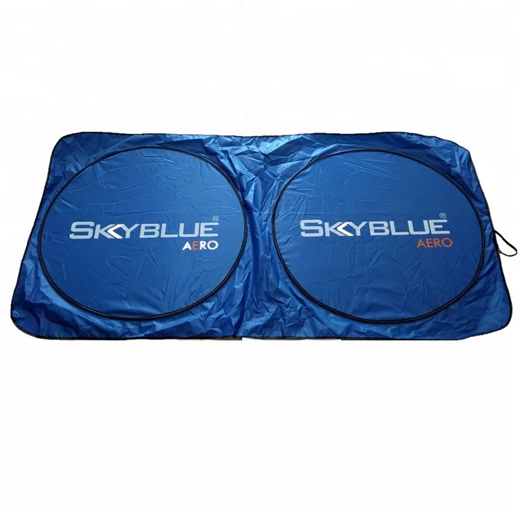 
Foldable nylon front window promotion custom design car sunshade 