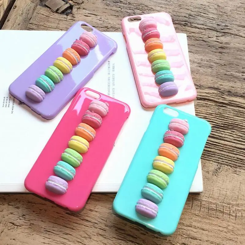 

Candy Cake Case for iPhone 6 6s 7 8 X 3D Cute Donut Hard PC Cover for iPhone xs max bags Mobile Phone Cases
