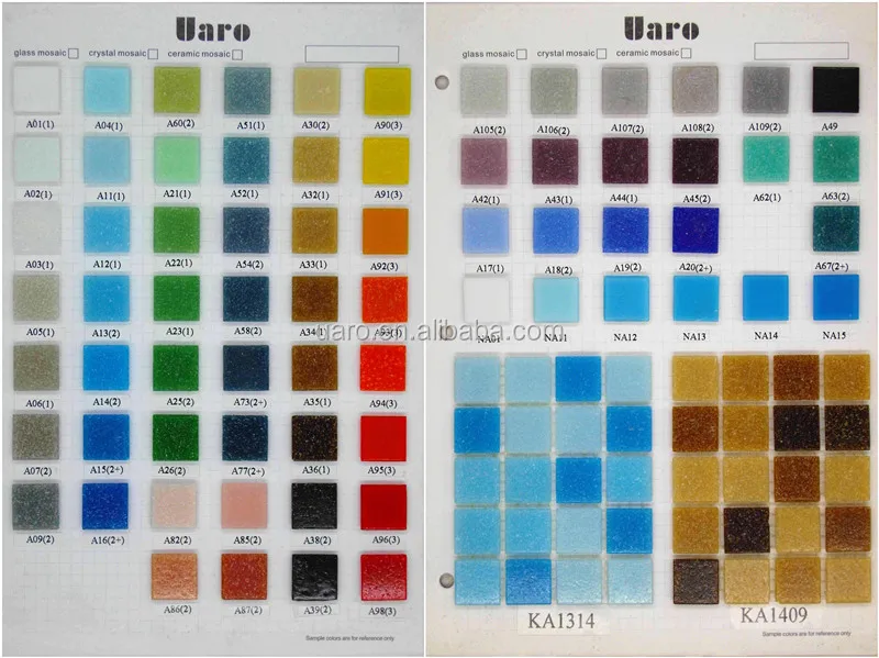 10mm 20mm different color Vitreous glass mosaic tile low price