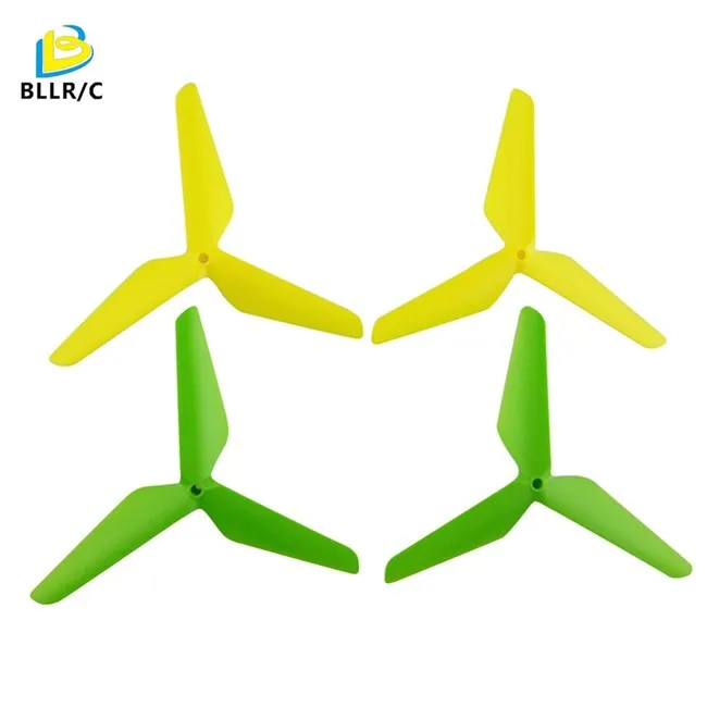 

China Factory Sales Plastic Fan 3-Blade Propellers For Syma X5C X5SW X5S X5SC X5HW X5HC Aircraft Spare Parts, Green&yellow