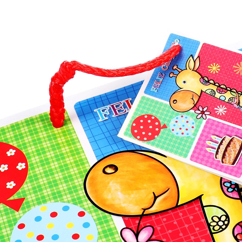 Factory Direct Sale Cartoon Printing Hot Stamping Colorful Packaging Paper Shopping Bags