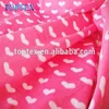 100% polyester heart printed polar fleece fabric