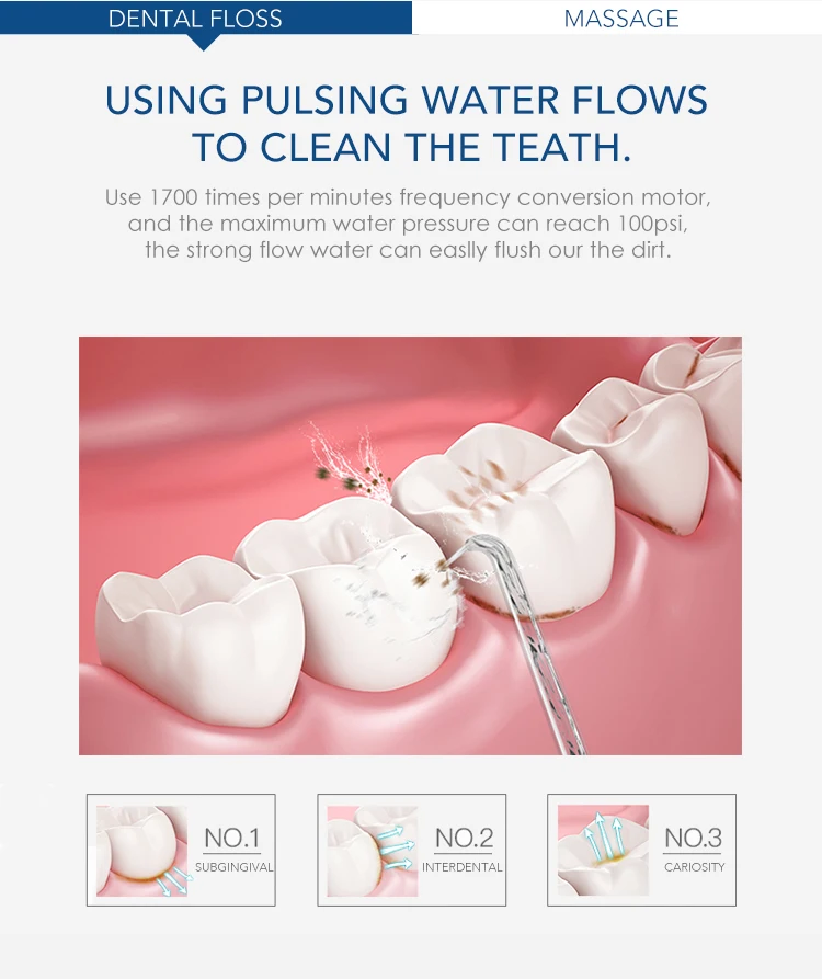 Gum Toothpicks Water Pick Flosser Dental Water Jet Pick Electronic