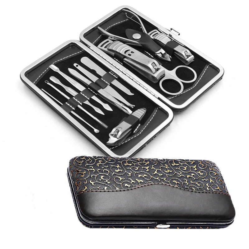 

2019 Hot Selling Manicure Pedicure Set Nails Salon Professional Products Nail Care Set, Silver color