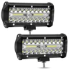 Super Bright 7 Inch 120W Combo Led Light Bars Spot Flood Beam 4x4 Spot 12V 24V LED Headlight For Auto Boats SUV ATV Light
