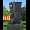 stone fountain outdoor water feature decorative wall mural