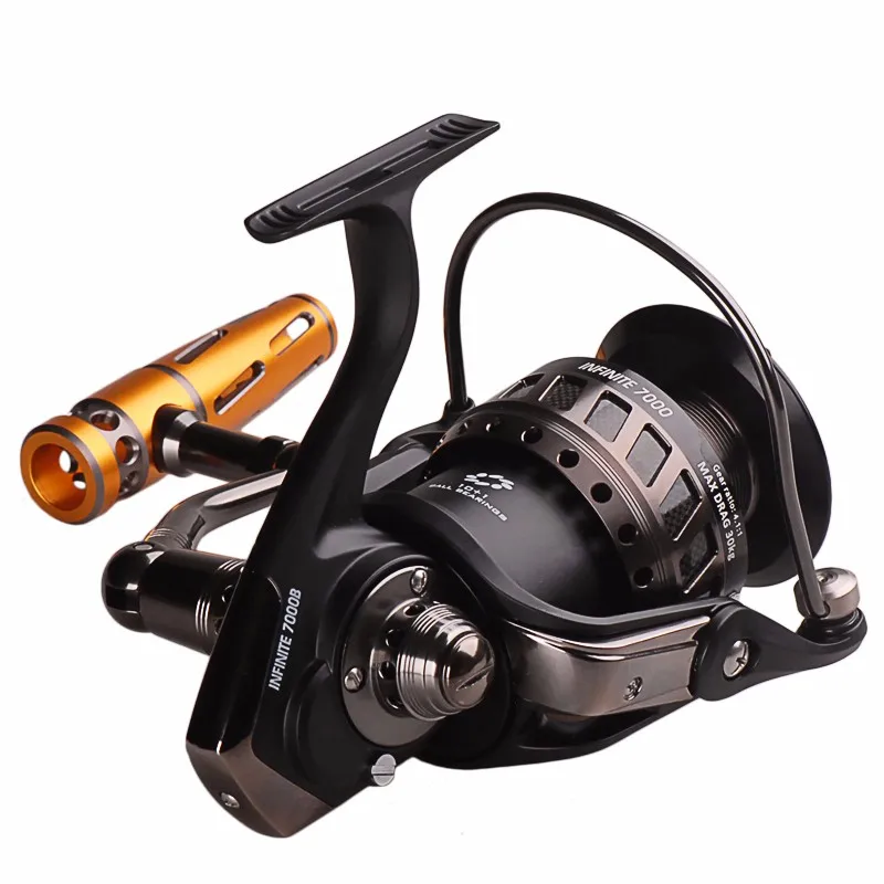 NOEBY INFINITE 7000B drag power 30kg aluminum body spinning reel