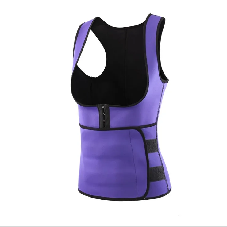 Hot Sale Neoprene Sauna Suit Tank Top Vest with Adjustable Waist Trimmer Belt