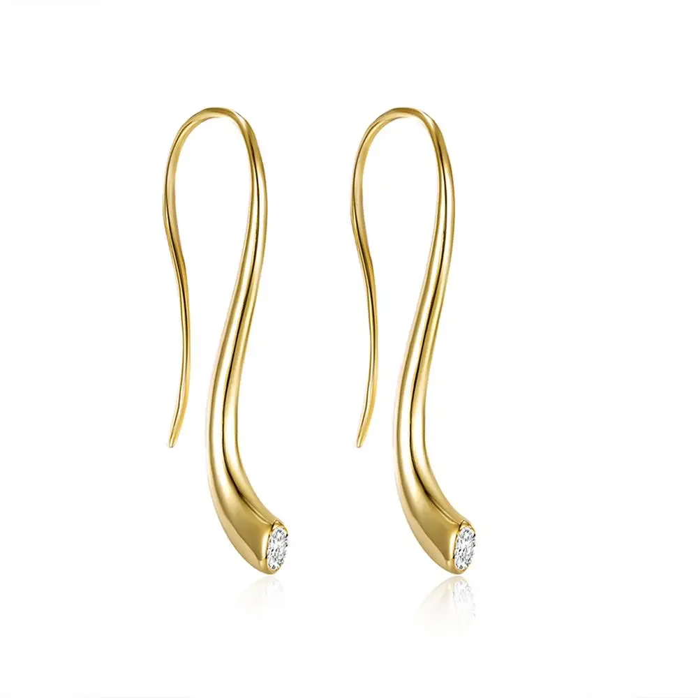 

RIE168 Beautiful Gold Plated Earring Hook Brass Design for Women Jewelry