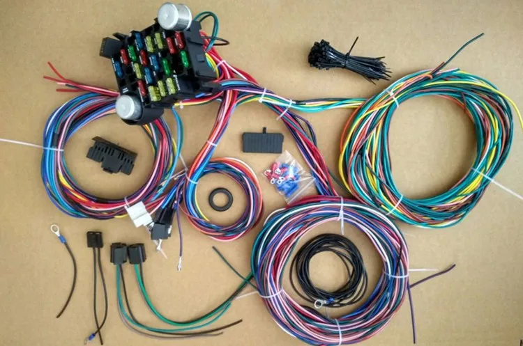 12v Universal Auto Wiring Harness Complete Kits With Connectors - Buy