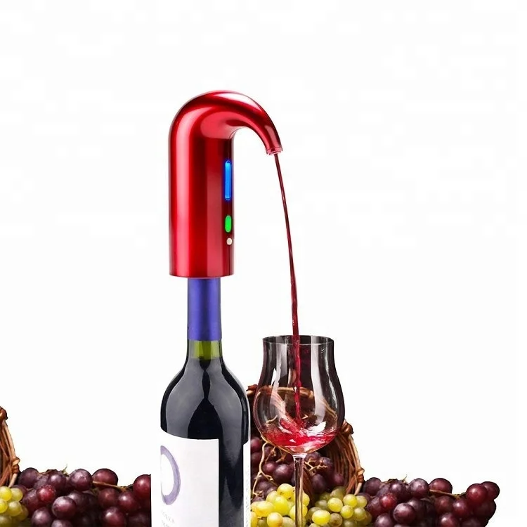 

Automatic Decantering Wine Spirits Dispenser Electronic Decanter Pumps, Red;white;black;silver