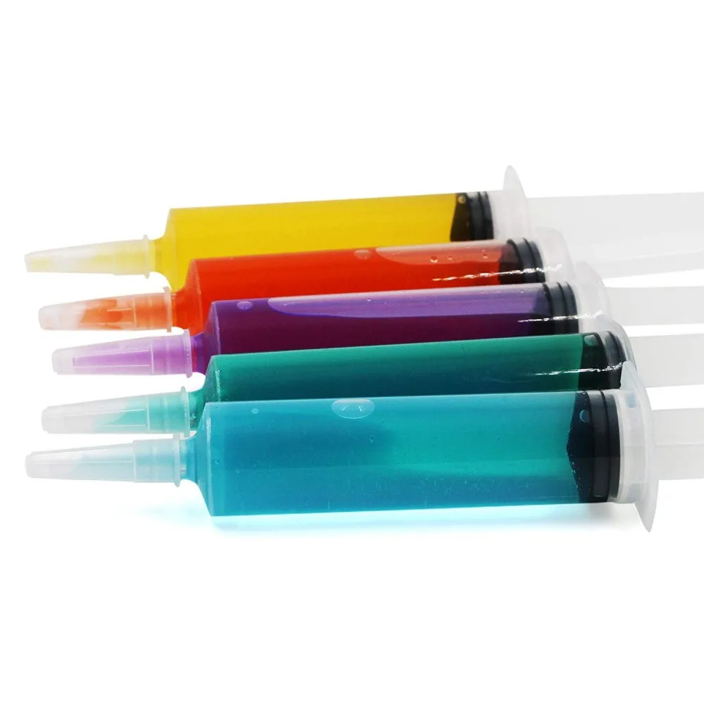 Multi-colour Plastic Syringes for Jello Shots HELLO PARTY! 20/40 Pack Halloween Jello Shot Syringes for Adults 2oz 