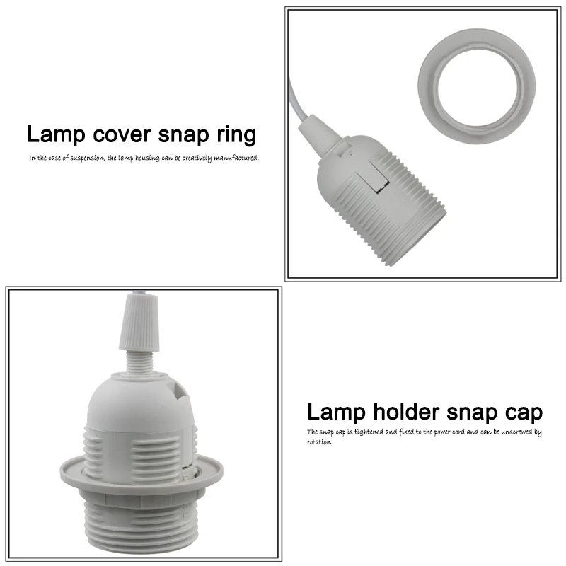 1.8m Line Length E27 Led Lamp Socket A250v 4a 303 On/off Lamp Holder