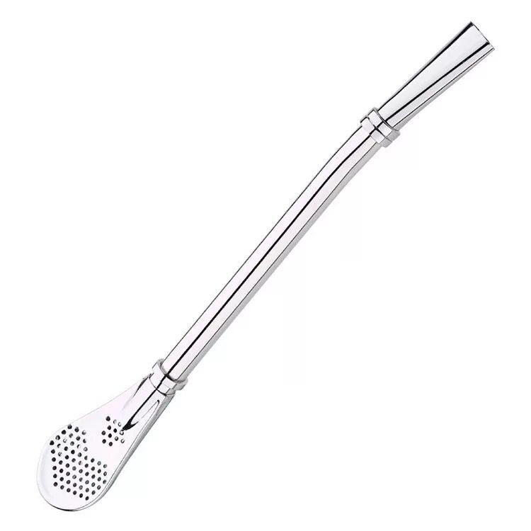 

304 stainless steel drinking straw with filter spoon Sucker spoon
