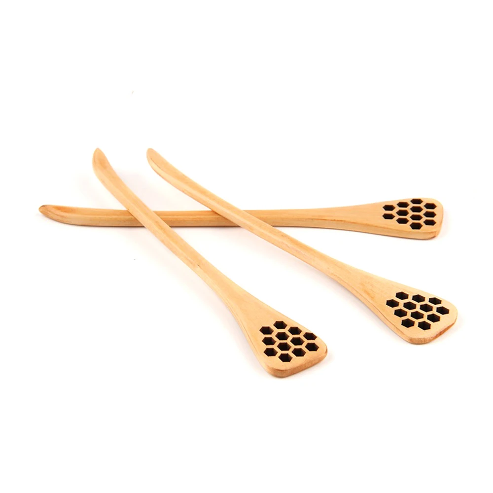 

Customized Logo Personality Design Wood Honey Spoon