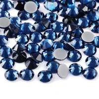 

Crystal Hotfix Rhinestones for Clothes Shoes Crafts Hot Fix Round Glass Gems Stones Flat Back with Glue for Clothing