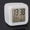Wholesale square color change desk creative night light alarm clock for kids
