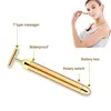 New Arrival 24K Gold Face Lift Energy Beauty Bar 24k gold t shaped face slimming beauty bar