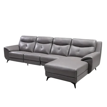 Cheers Furniture Electric Leather L Shape Sofa With Recliners Furniture Electric Leather L Shape Sofa