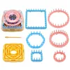 Hand Knitting Tools Flower Fork Knitted Device Knitting Loom Knit Daisy Flower Pattern Maker Weave Set Home DIY Craft Tool