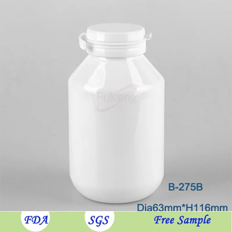 Factory Outlet 275ml Empty White Pharmacy Pill Container Jar,Wholesale