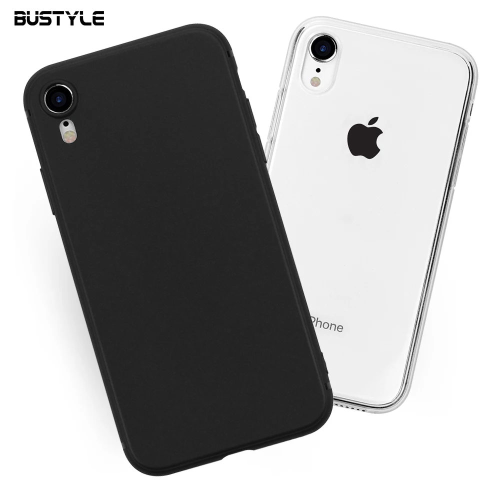

Dustproof Clear or black TPU Bumper shockproof Phone case for iPhone xs max covers