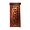 Online shop china manufacture new design hand carved interior solid wooden doors