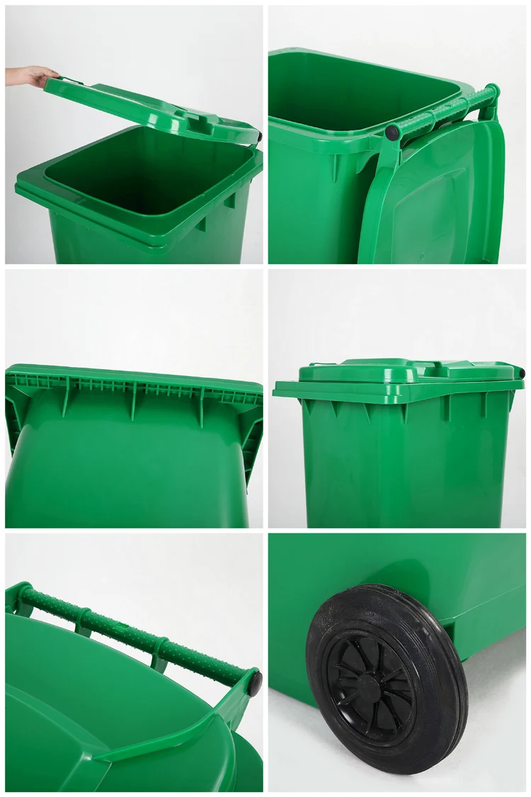 240l Hdpe Outdoor Plastic Trash Can With Wheels/120l Use Customized ...