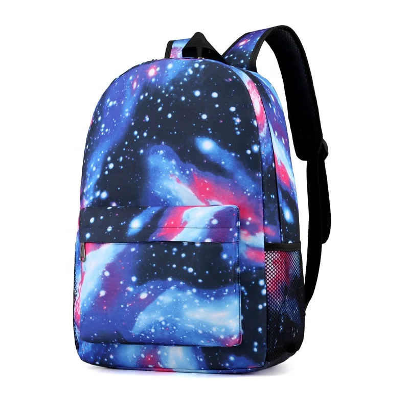 

New Fashionable Printing lighting Backpack OEM Portable Satchel Large Capacity Backpack