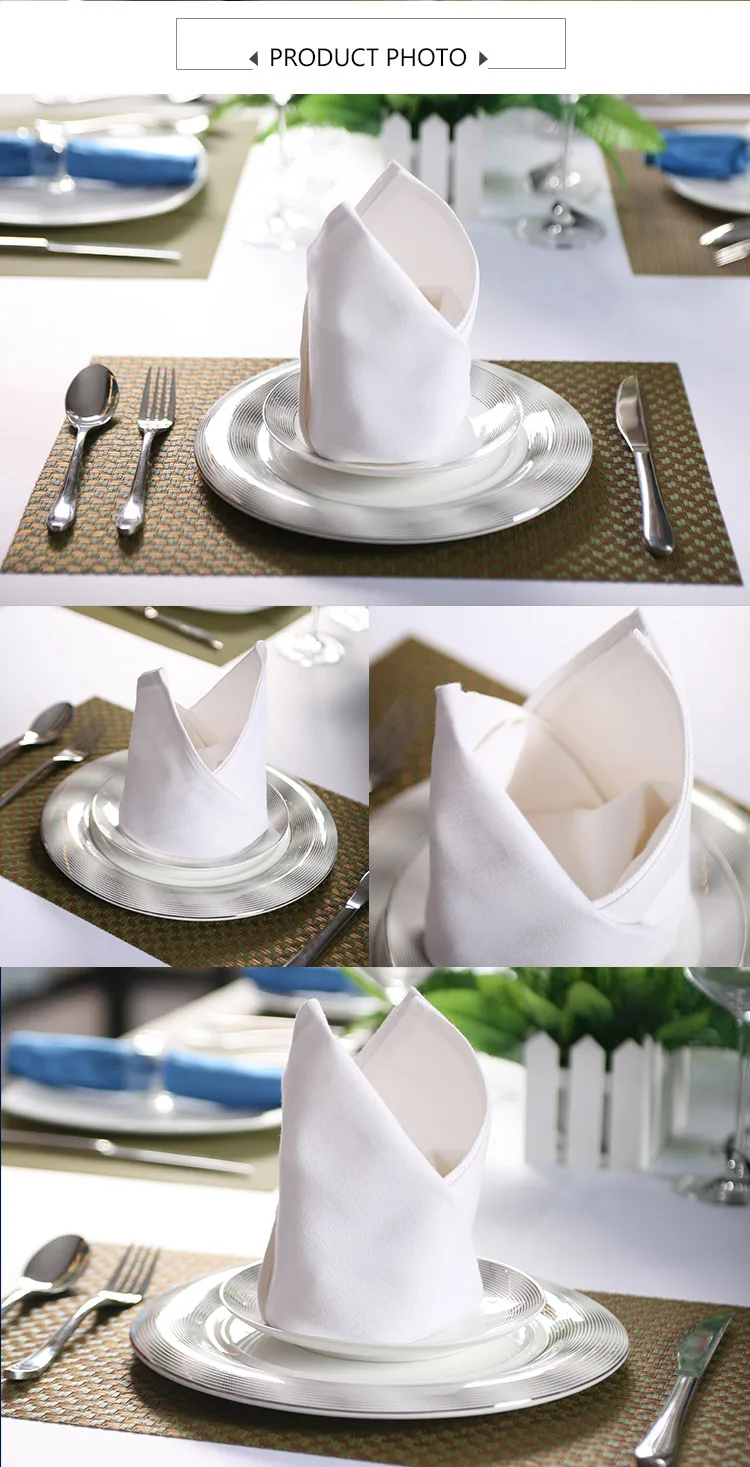 カスタム刺繍ロゴホワイトカラーホテル結婚式100 綿布レストランテーブルナプキン Buy テーブルナプキン 綿ナプキン 布ナプキン Product On Alibaba Com