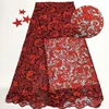 2019 water soluble embroidery mesh lace with sequins beaded design four colors optional