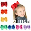 Accessories Girls Hair Bows Clips Wholesale Solid Colour Ribbon 6" JOJO Hair Bow Hair Clip