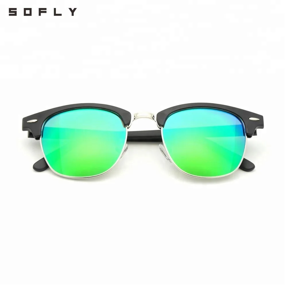 

Famous Brand Frame Club master Metal Polarized Sunglasses