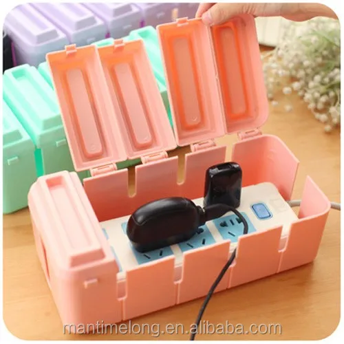 
Creative Type Home Office Organizer Power Socket Computer Electrical Wire Storage Box Plastic Container Ultralarge 