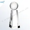 Wholesale Glass Volleyball Crystal Trophy And Award For Sport