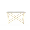 Factory direct sale marble metal dining table stand tea metal table