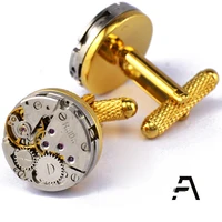 

Custom steampunk watch movement mechanical cufflinks wholesale price dongguan fancy