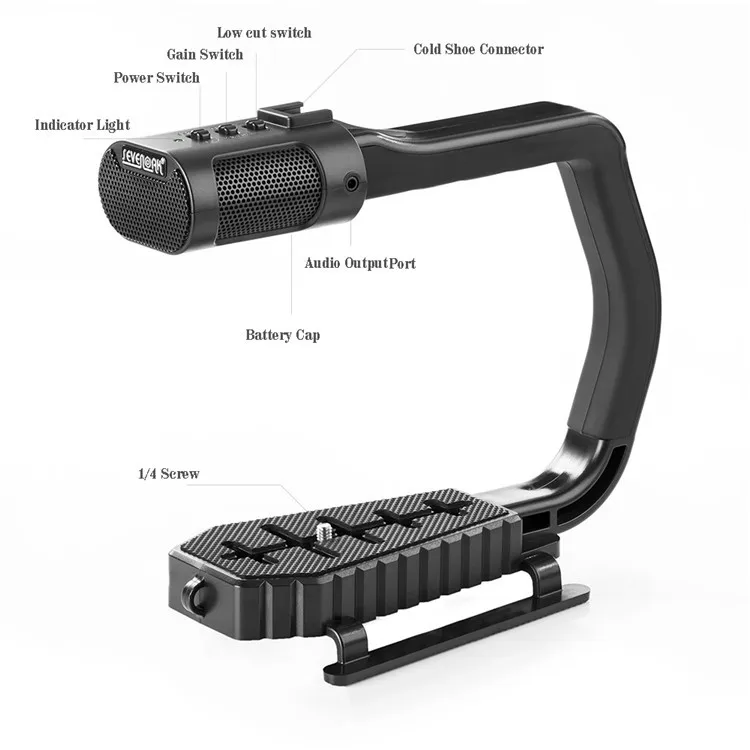 Microphone DSLR rig-handheld camera stabilizer-U-Grip steadicam07.jpg