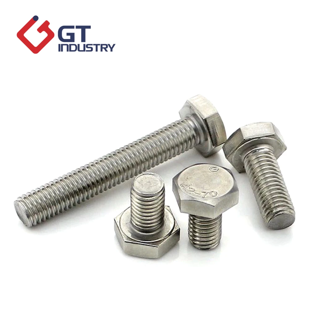 
DIN 933 high tension SS hex bolt with metric full thread size M 56 M 160 and more 