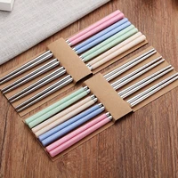 

New Product Korean Stainless Steel Baby Chopsticks