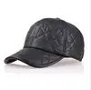 Men's winter bright leather baseball cap casual sports thickening earmuffs hat