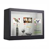 21.5" specially designed cake showcase with transparent lcd screen for advertising glass display