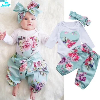 Se258 Fancy Floral Baby Clothes 