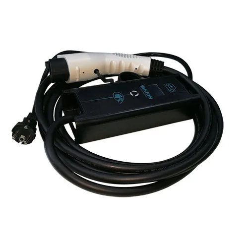 
16A evse J1772 Plug to 2 pin eu schuko plug mode 2 home use ev charging cable 