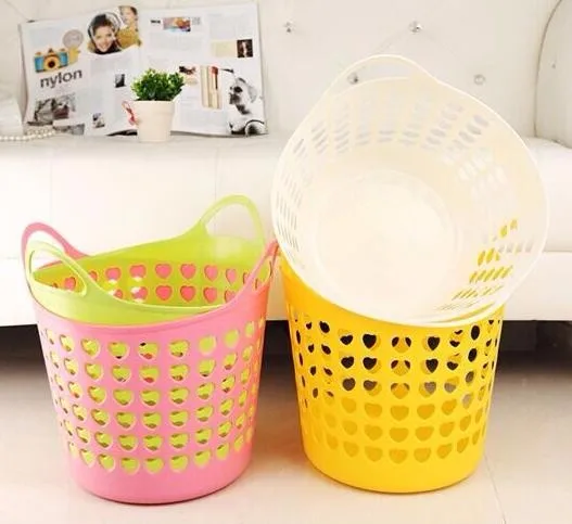 Cesto De Plástico Para Ropa Sucia Con Asas - Buy Cesta De Plástico Con