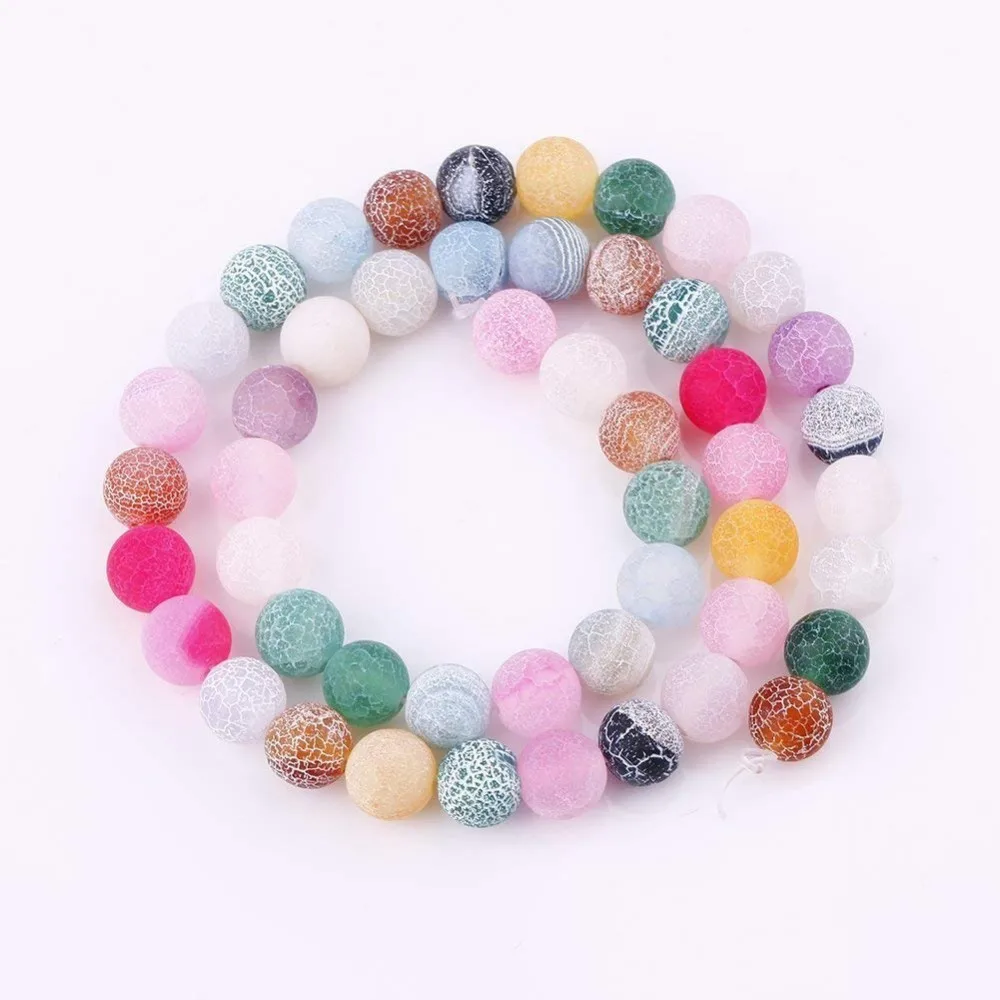 Natural Unpolished Rose Quartz Matte Round Real Gemstones Loose Beads