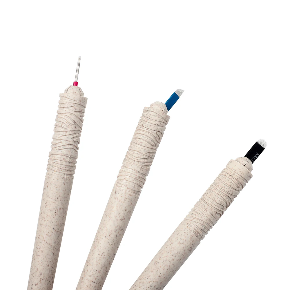 

Biodegradable Disposable Miroblading Manual Tattoo Pen For Permanent Makeup & Microblading, White