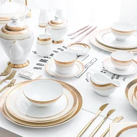 

Luxury Fine Bone China Dinner Set Dinnerware, Wholesale Restaurante Emboss Dinner Set, Luxury Crockery Gold Tableware#
